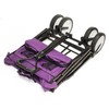 Aleko TC1012 Folding Utility Wagon With AdjHandle Purple 150 Pound Capacity TC1012